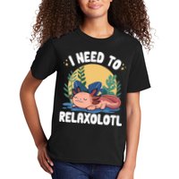 Axolotl Sleeping Pajamas I Need To Relaxalotl  Kids T-Shirt
