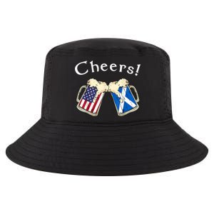 American Scottish Patriot US Flag Beer Drinks Scotland Grown Cool Comfort Performance Bucket Hat