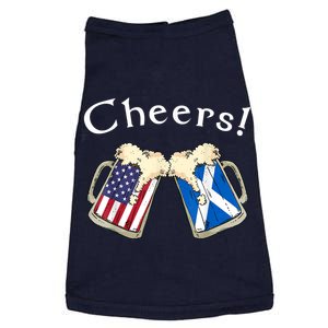 American Scottish Patriot US Flag Beer Drinks Scotland Grown Doggie Tank