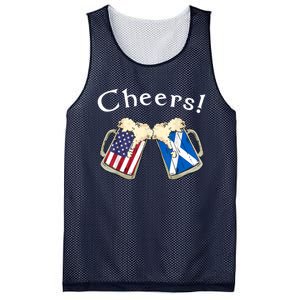 American Scottish Patriot US Flag Beer Drinks Scotland Grown Mesh Reversible Basketball Jersey Tank