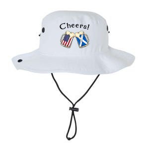 American Scottish Patriot US Flag Beer Drinks Scotland Grown Legacy Cool Fit Booney Bucket Hat