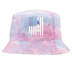 Awareness Suicide Prevention Ribbon Fight American Flag Great Gift Tie-Dyed Bucket Hat