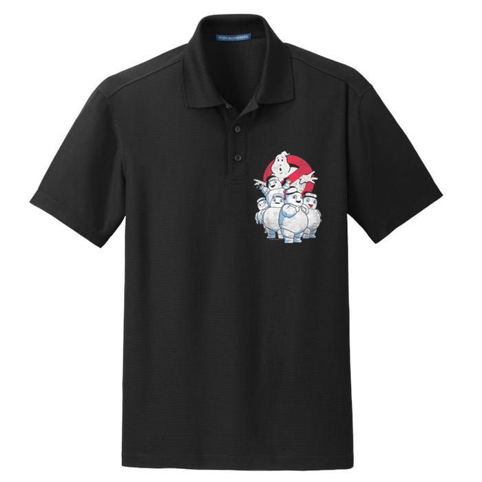 Afterlife Stay Puft Marshmallow Vintage Dry Zone Grid Polo