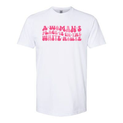 A S Place Is In The White House Female President Retro Gift Softstyle CVC T-Shirt