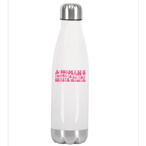 A S Place Is In The White House Female President Retro Gift Stainless Steel Insulated Water Bottle