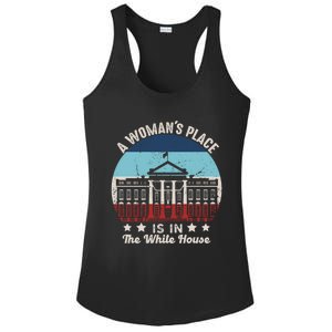 A S Place Is In The White House Quote 2024 President Great Gift Ladies PosiCharge Competitor Racerback Tank