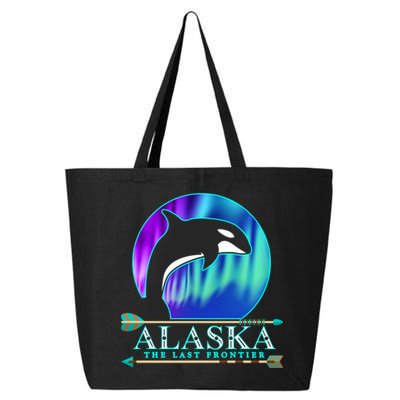 Alaska State Pride Alaska Northern Lights Alaskan Orca Whale 25L Jumbo Tote