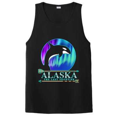 Alaska State Pride Alaska Northern Lights Alaskan Orca Whale PosiCharge Competitor Tank
