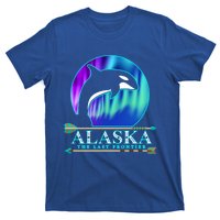 Alaska State Pride Alaska Northern Lights Alaskan Orca Whale T-Shirt