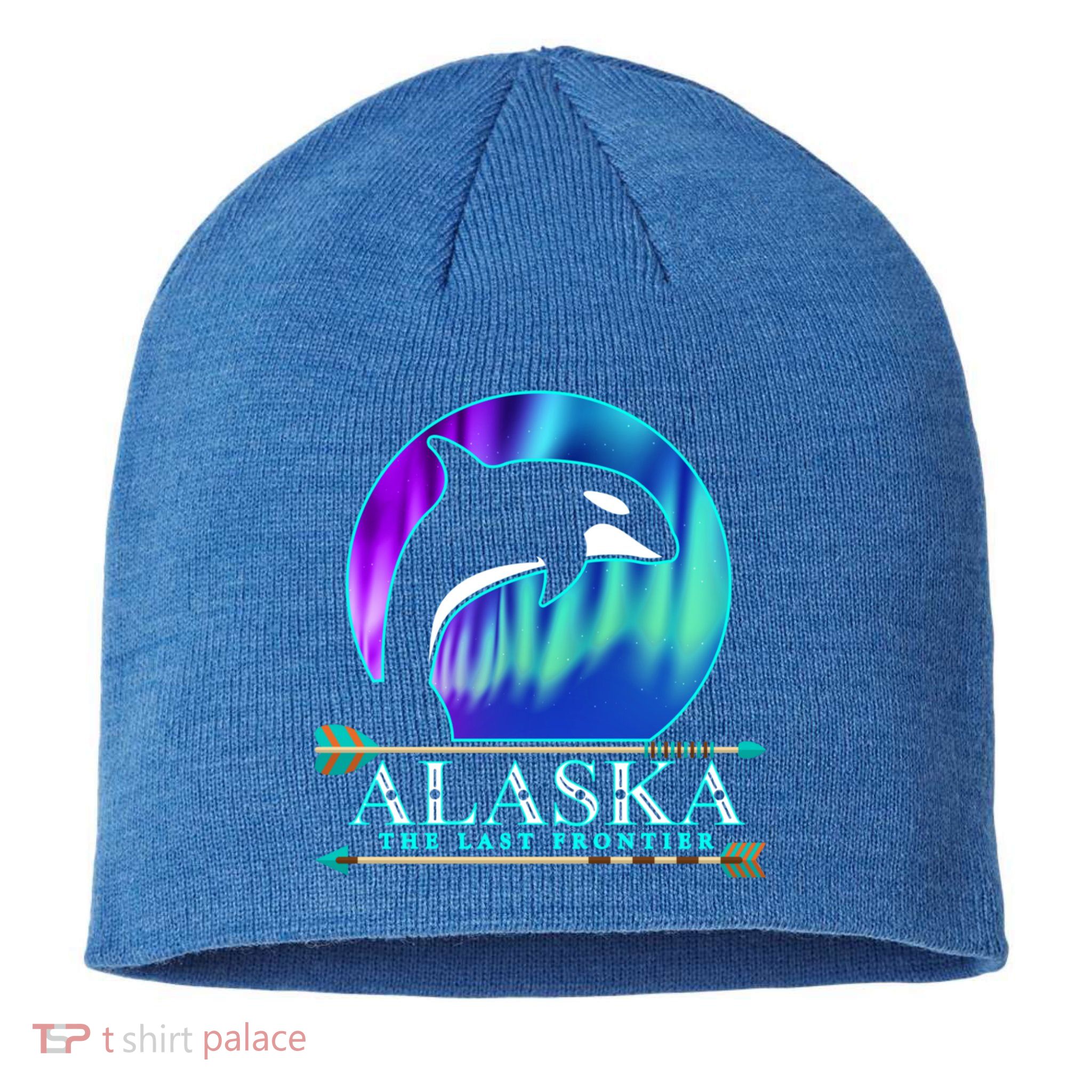 Alaska State Pride Alaska Northern Lights Alaskan Orca Whale Sustainable Beanie