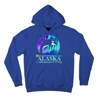 Alaska State Pride Alaska Northern Lights Alaskan Orca Whale Tall Hoodie