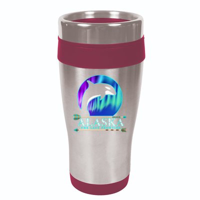 Alaska State Pride Alaska Northern Lights Alaskan Orca Whale 16oz Travel Tumbler