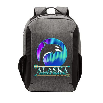 Alaska State Pride Alaska Northern Lights Alaskan Orca Whale Vector Backpack