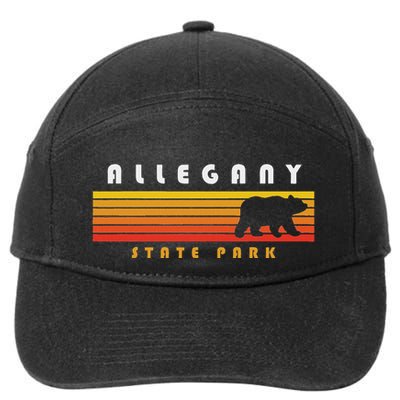 Allegany State Park Camping New York Bear Retro 7-Panel Snapback Hat
