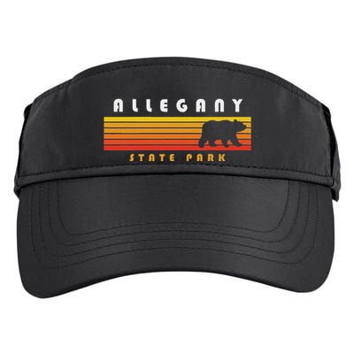 Allegany State Park Camping New York Bear Retro Adult Drive Performance Visor