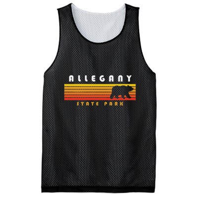 Allegany State Park Camping New York Bear Retro Mesh Reversible Basketball Jersey Tank