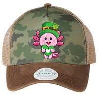 Axolotl Saint Patricks Day Axolotl St Patrick Legacy Tie Dye Trucker Hat
