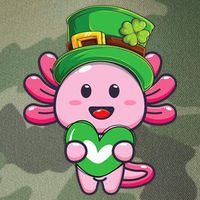Axolotl Saint Patricks Day Axolotl St Patrick Legacy Tie Dye Trucker Hat