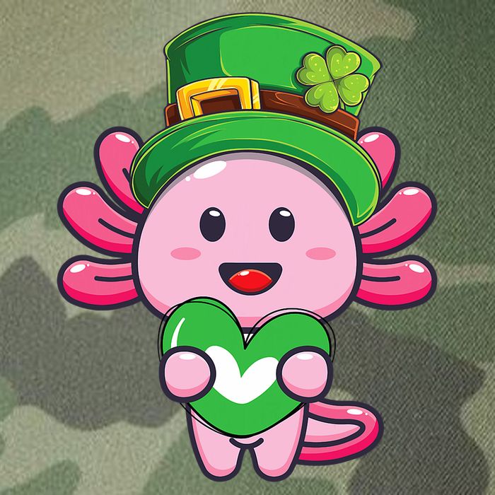 Axolotl Saint Patricks Day Axolotl St Patrick Legacy Tie Dye Trucker Hat