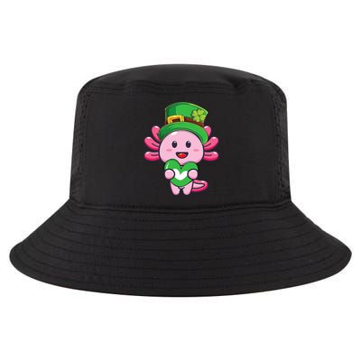 Axolotl Saint Patricks Day Axolotl St Patrick Cool Comfort Performance Bucket Hat