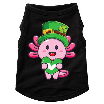 Axolotl Saint Patricks Day Axolotl St Patrick Doggie Tank