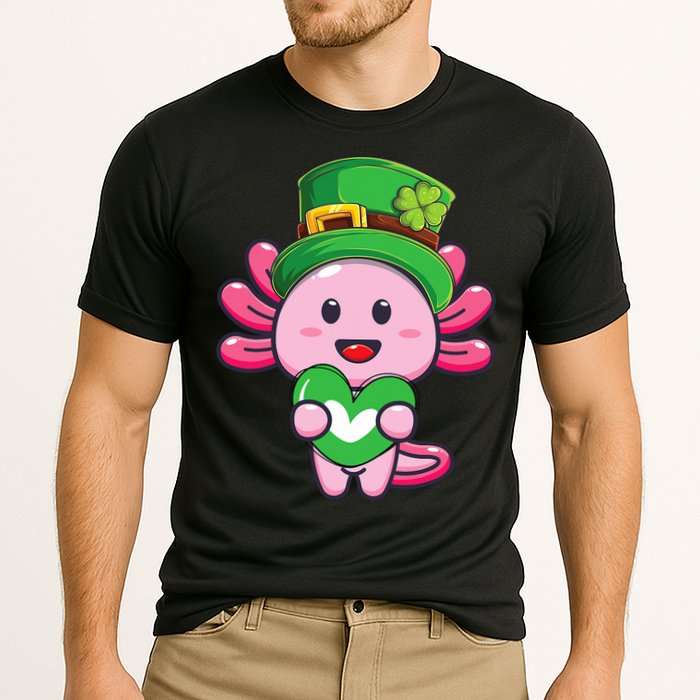 Axolotl Saint Patricks Day Axolotl St Patrick Performance Shirt