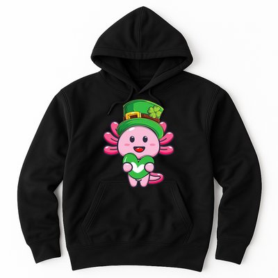 Axolotl Saint Patricks Day Axolotl St Patrick Hoodie
