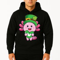 Axolotl Saint Patricks Day Axolotl St Patrick Hoodie
