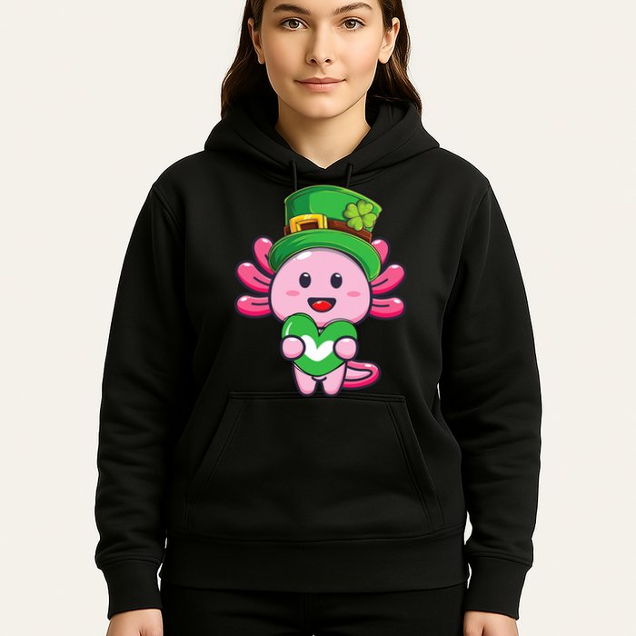 Axolotl Saint Patricks Day Axolotl St Patrick Hoodie