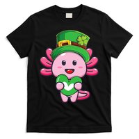 Axolotl Saint Patricks Day Axolotl St Patrick T-Shirt