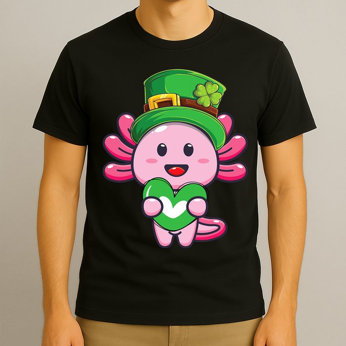 Axolotl Saint Patricks Day Axolotl St Patrick T-Shirt