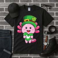 Axolotl Saint Patricks Day Axolotl St Patrick Tall T-Shirt