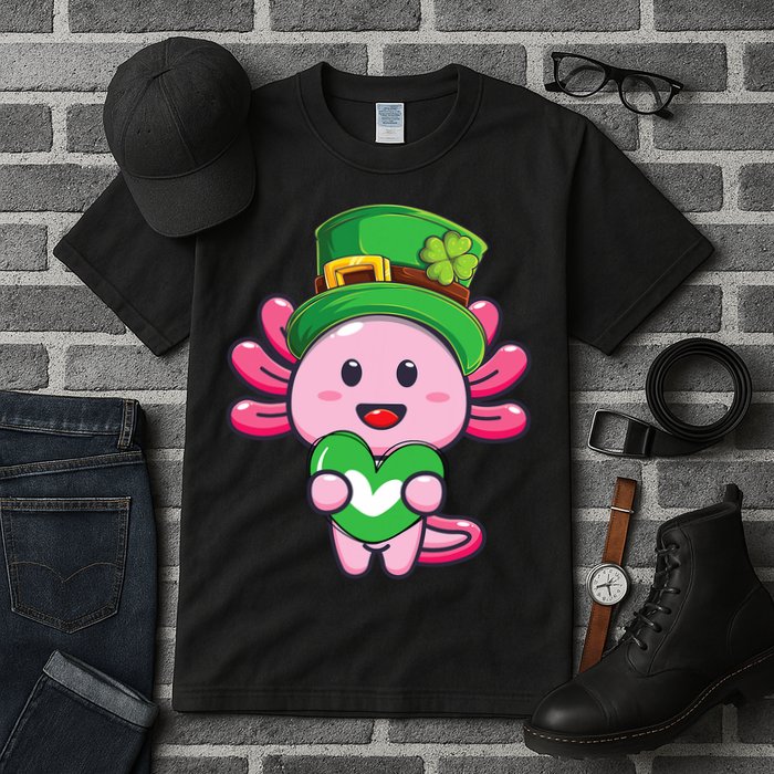 Axolotl Saint Patricks Day Axolotl St Patrick Tall T-Shirt