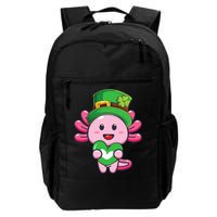 Axolotl Saint Patricks Day Axolotl St Patrick Backpack