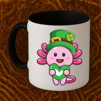 Axolotl Saint Patricks Day Axolotl St Patrick Mug