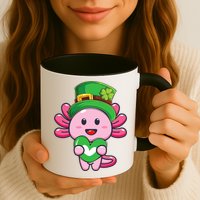 Axolotl Saint Patricks Day Axolotl St Patrick Mug