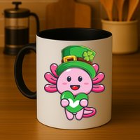 Axolotl Saint Patricks Day Axolotl St Patrick Mug