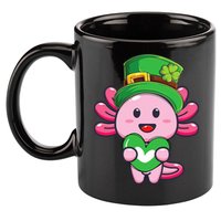 Axolotl Saint Patricks Day Axolotl St Patrick 11oz C Handle Ceramic Mug