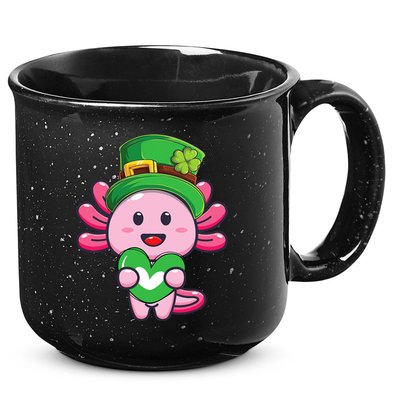 Axolotl Saint Patricks Day Axolotl St Patrick 15oz Campfire Ceramic Mug