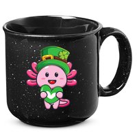 Axolotl Saint Patricks Day Axolotl St Patrick 15oz Campfire Ceramic Mug