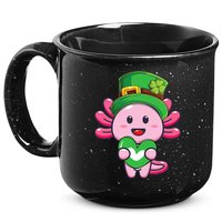 Axolotl Saint Patricks Day Axolotl St Patrick 15oz Campfire Ceramic Mug
