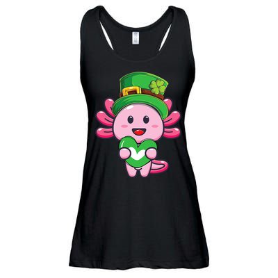 Axolotl Saint Patricks Day Axolotl St Patrick Ladies Essential Flowy Tank