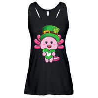 Axolotl Saint Patricks Day Axolotl St Patrick Ladies Essential Flowy Tank