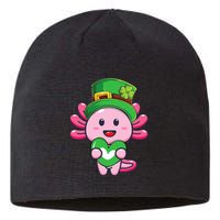 Axolotl Saint Patricks Day Axolotl St Patrick Sustainable Beanie