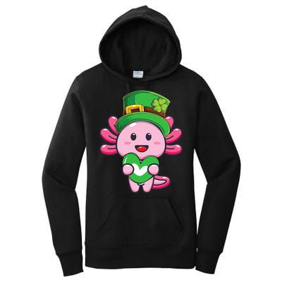 Axolotl Saint Patricks Day Axolotl St Patrick Women's Pullover Hoodie