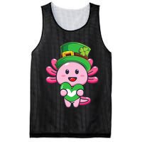 Axolotl Saint Patricks Day Axolotl St Patrick Mesh Reversible Basketball Jersey Tank