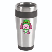 Axolotl Saint Patricks Day Axolotl St Patrick 16oz Travel Tumbler