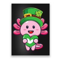 Axolotl Saint Patricks Day Axolotl St Patrick Poster
