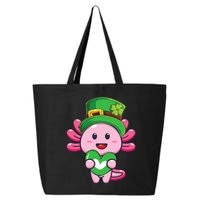 Axolotl Saint Patricks Day Axolotl St Patrick 25L Jumbo Tote