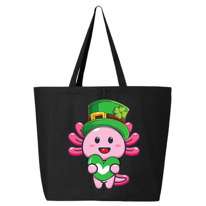 Axolotl Saint Patricks Day Axolotl St Patrick 25L Jumbo Tote